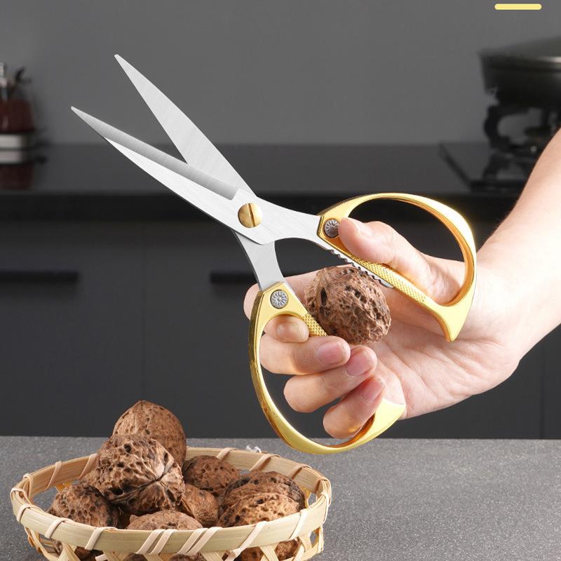 Kitchen Scissors Multi-Purpose Chicken Bone Duck Fish Cutter Shears Stainless Steel for Sharp Cooking Scissor for Poultry Safe5
