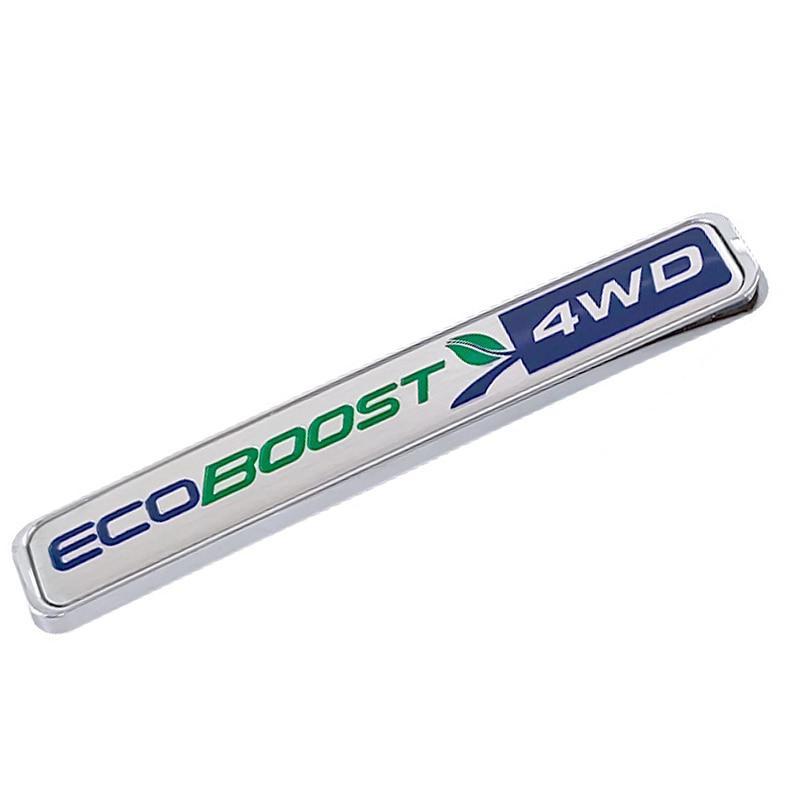 3D ABS Car Rear Trunk Badge Sticker EcoBoost Logo 4WD Emblem Decal Fit For Ford Auto Accessories