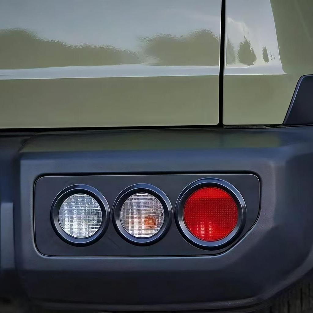 Suzuki Jimny JB75 Rear Taillight Three-Circle Frame Black Protective Cover