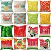 New Nordic Linen Pillowcase Summer Fruit Print Pillowcase Sofa Cushion Cover Home Furnishing