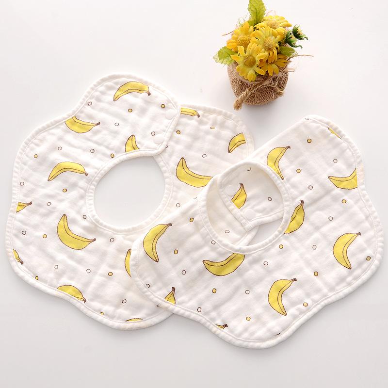360 Degree Rotatable Gauze Baby Bib Waterproof And Stain Resistant Feeding Burp Cloth For Infants