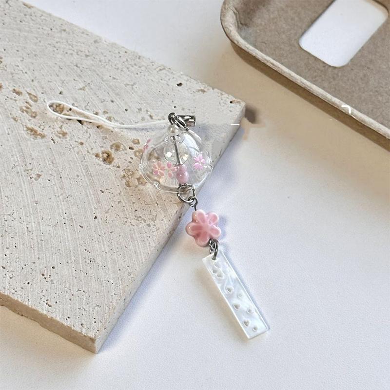 Прозрачный брелок Милая подвеска-колокольчик Шнурок для мобильного телефона Кавайные декоративные аксессуары для сумки Украшения для дома