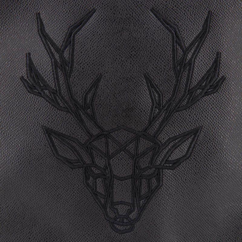 Safiano Flat Bag with Deer Embroidery 22x25x2cm for Men BILL TORNADE