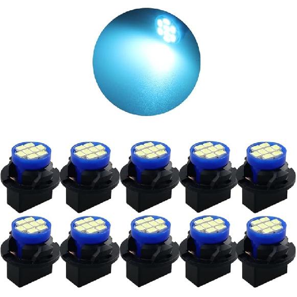 T10 194 168 Dash trument White LED Light Bulbs Bright Panel Gauge Cluster Dashboard LED Light Bulbs 10Pcs/Set (White)