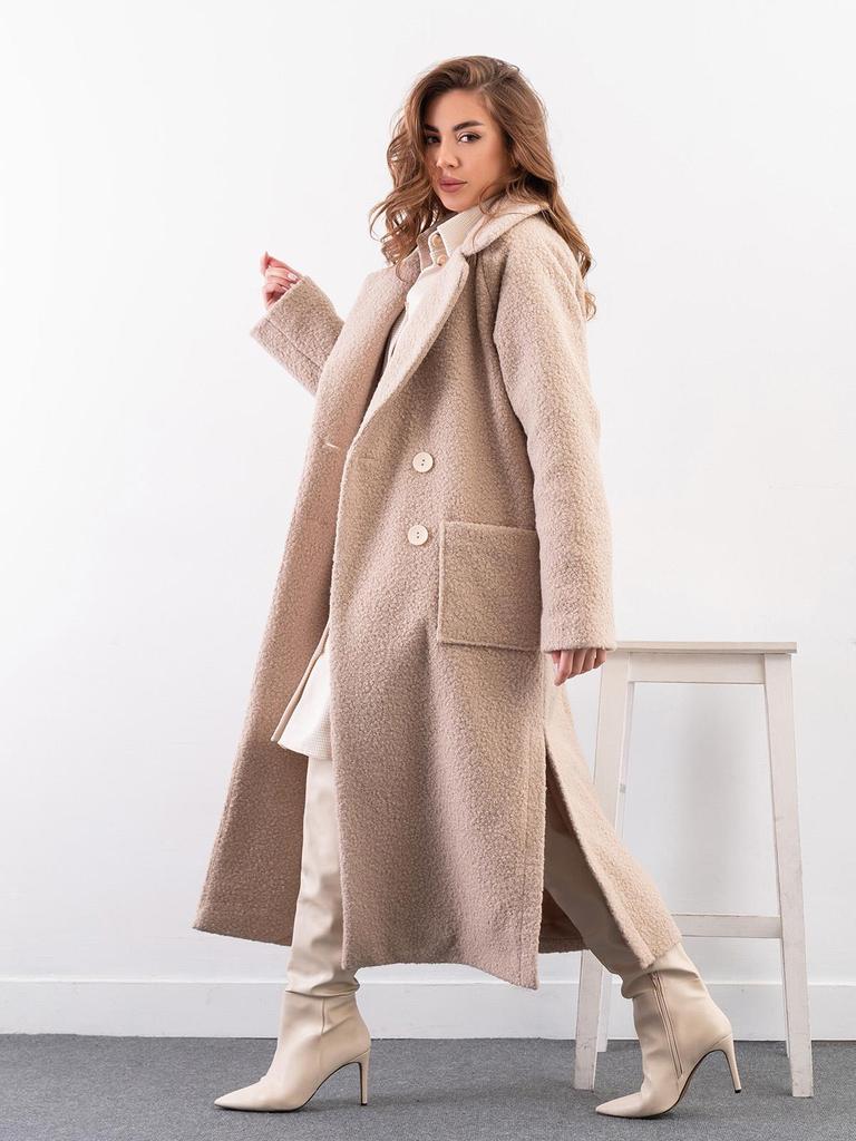 Bouclé Coat with Patch Pockets ISSA PLUS