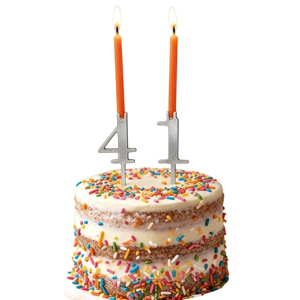 10 Pieces 0-9 Number Candle Holder Set Cakes Accessories Digital Style Candles Holder for Anniversary Wedding Party Celebration