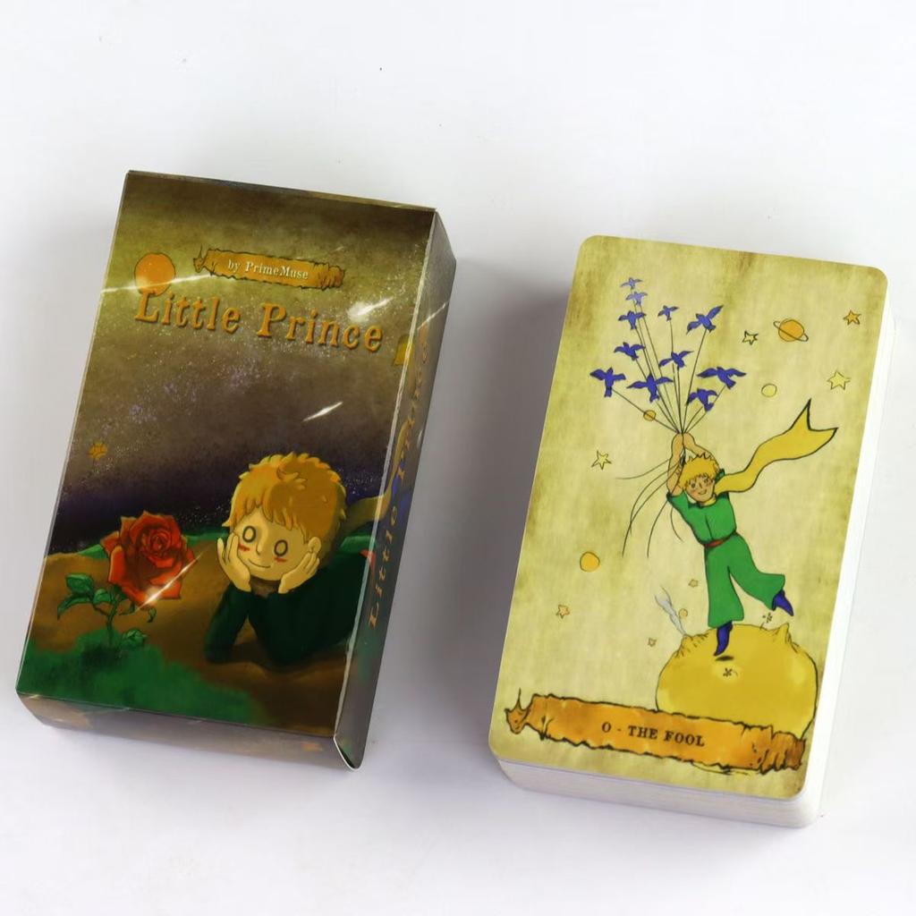 10,3*6 см Карты Таро Маленького Принца для начинающих 78 шт. Карты Портативный размер Дружественные милые иллюстрации для детей