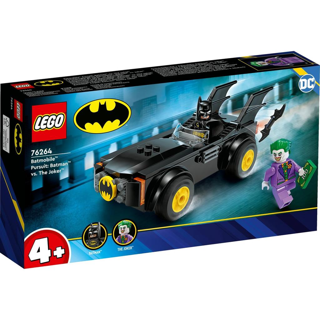LEGO Супергерои Бэтмобиль Машина Бэтмен Джокер Игрушка Подарочный блок Мальчики Девочки Дети 4 года 5 лет 6 лет 7 лет Образовательный 76264