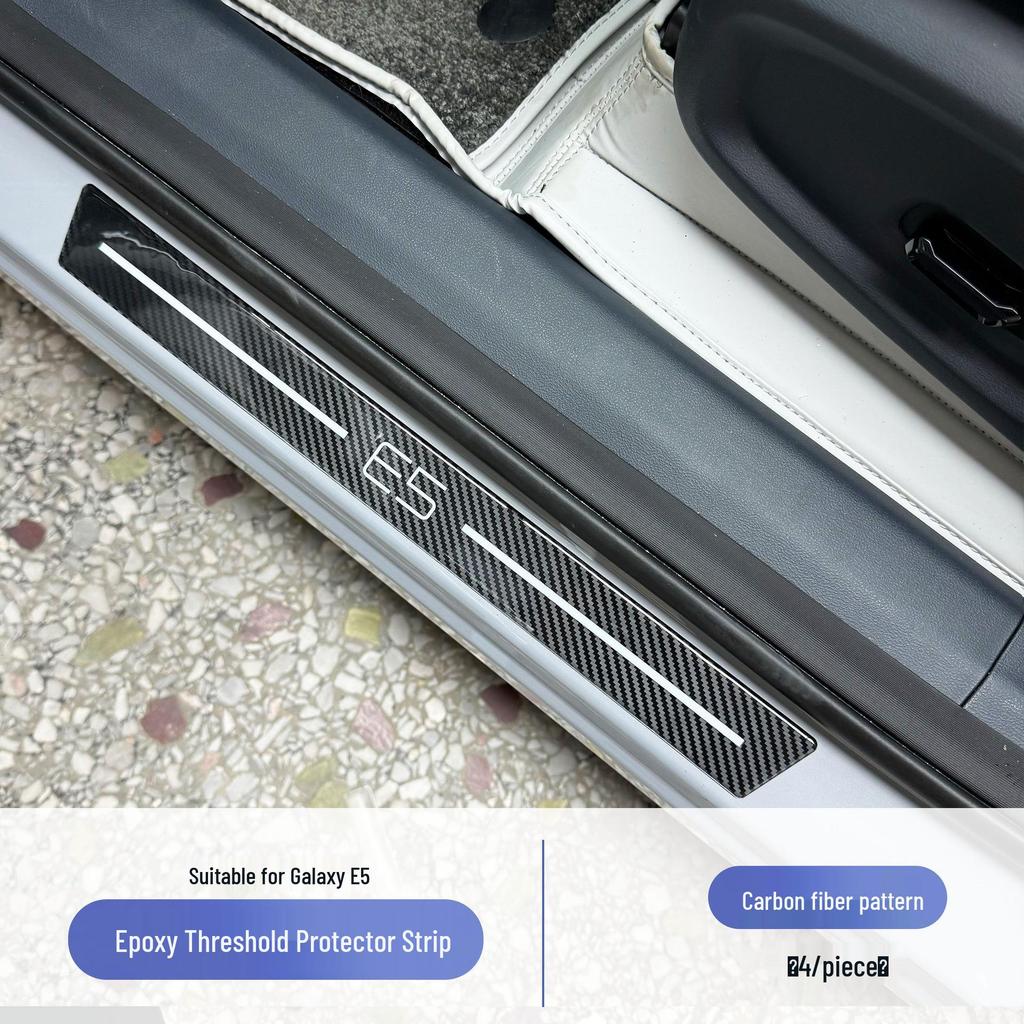 Galaxy E5 Door Sill Protection Strip - Anti-Scratch Upgrade with Epoxy Resin for Interior Modification