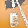 Cartoon Credential Card Holder Bags Doctor Nurse Neck Strap Lanyards Keychain Pass Card Holder Hang Rope Lariat Lanyard Gifts