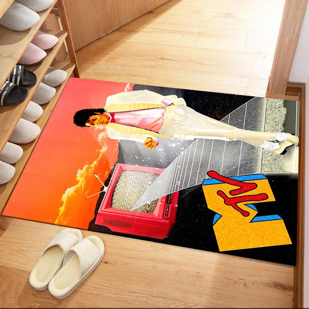 Michael Jackson 111 Area Rug Design for Outdoor Study room Kitchen Dormitory Antislip Carpet Office home decor Birthday/Christmas Gift