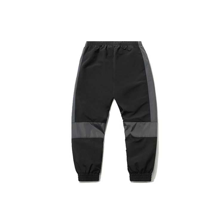 Li Ning Fashion Series Cuffed Water-Resistant Loose Long Knit Sports Pants Men Bottoms Black AYKR027-5