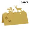 20 шт. Карточки для рассадки в виде снежинок, полые снежинки, рождественские карточки для рассадки, карточки с оленями, карточки со снеговиками для вечеринок, карточки с именами на свадьбу