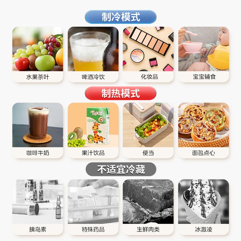 Car refrigerator 3L car home dual-use student dormitory office milk storage beverage refrigeration heating small electronic refrigerator