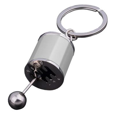 ZooooM ZM-KEY7620-SV Брелок в виде рычага переключения передач Ручная коробка передач Стильное мужское кольцо Крутое