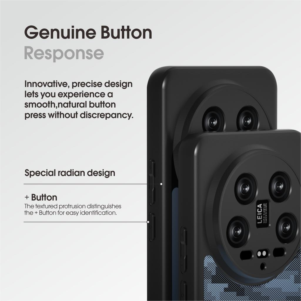 (В комплекте ремешок на запястье)Чехол ibmrs для Xiaomi 14 Ultra Anti-Fingerprint Camo, матовый прозрачный защитный чехол для телефона
