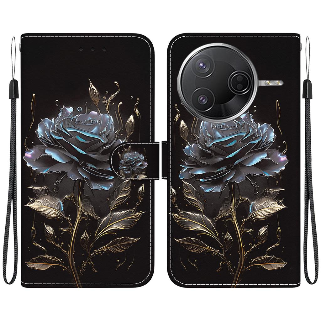 Для Xiaomi Poco F7 Pro 5G/F7 Ultra 5G/Redmi K80 Pro 5G/K80 5G Чехол-кошелек для телефона Кожаная откидная крышка С принтом