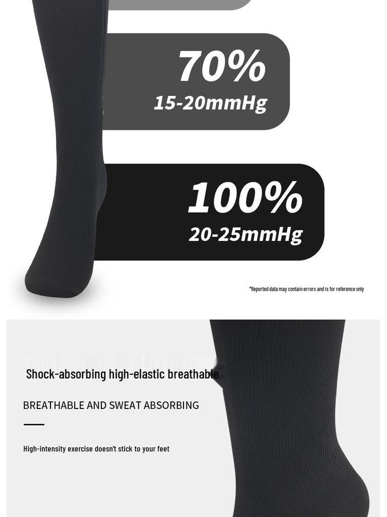 New Toe-Covering Compression Zipper Socks: Long, Elastic Cycling Socks for Outdoor Sports