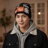 Elastic Ghost Skullies Flexible Pumpkin Bonnets Jacquard Knit Cap Hip Hop Hat  Teens