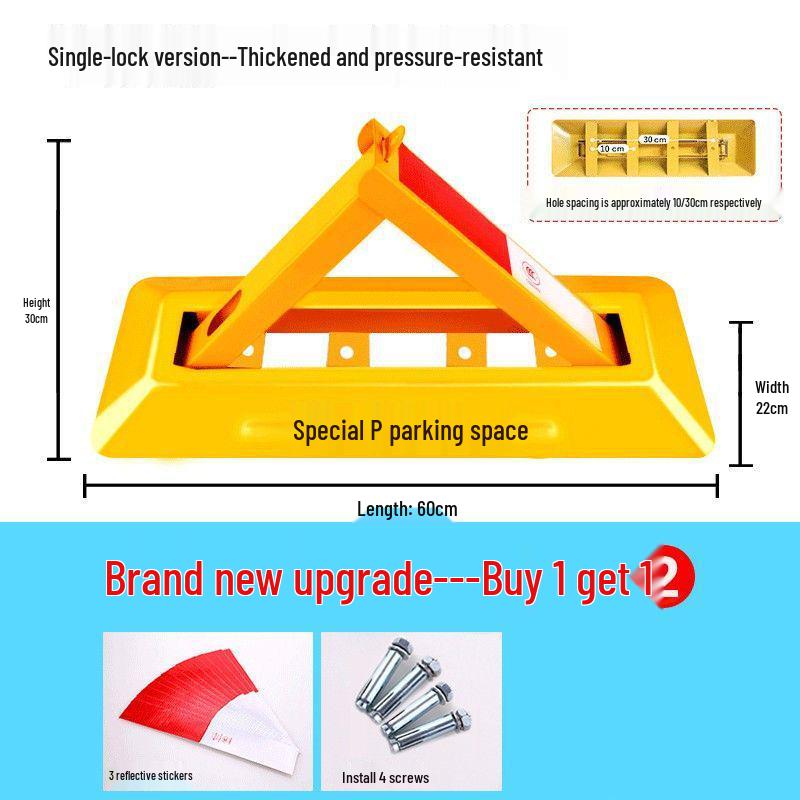 Сверхпрочный треугольный напольный замок для парковочного места для гаражей