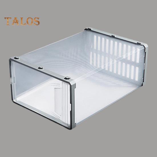 Дизайнерская коробка для обуви с пряжкой. Простота установки. Полезный прозрачный контейнер для хранения обуви. Товары для дома.