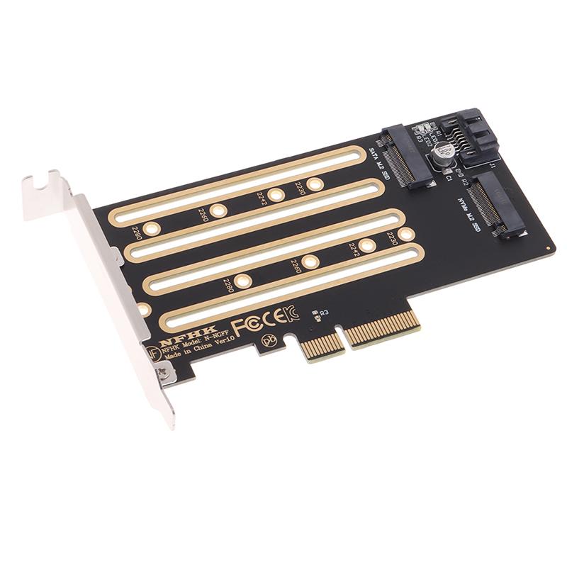 Nvme M.2 Ssd To Pcie 3.0 4.0 X4 Adapter Card Sata M.2 Ssd To Sata Adapter Card