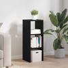 VidaXL Bibliothèque empilable chêne noir 30x30x80 cm bois d'ingénierie, étagère, étagère à livres, support de livre, armoire 858805