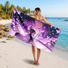 Shinobu Kocho Printed Swim Towel, Portable Water Absorbent Towel for Beach Camping Daily Bathroom Use