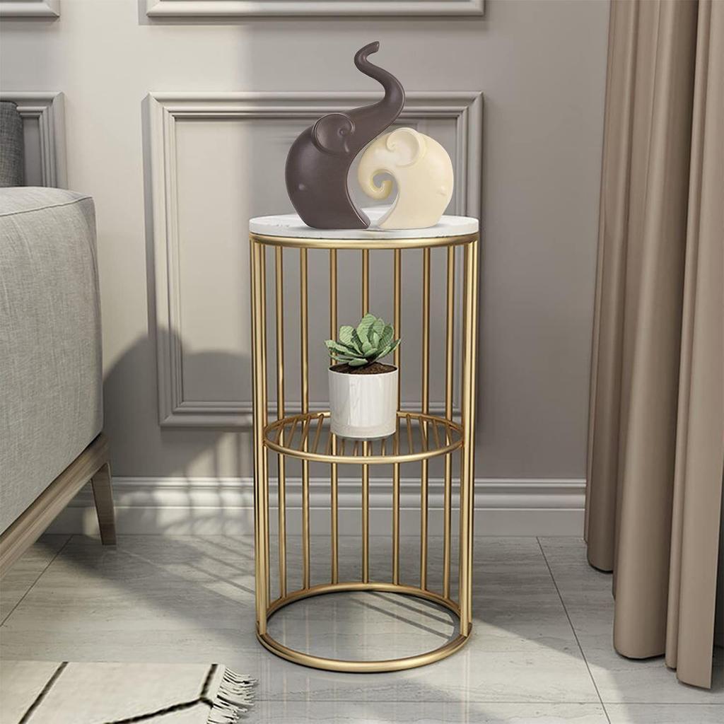 Роскошный матовый домашний декор Набор слонов | Керамические фигурки - (Набор из 2 предметов, Коричневый Крем)