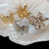 European and American Exaggerated Metal Flower Bracelets, Fashionable and Trendy Arm Rings, Simple and Luxurious High-End Jewelry with a Unique Design