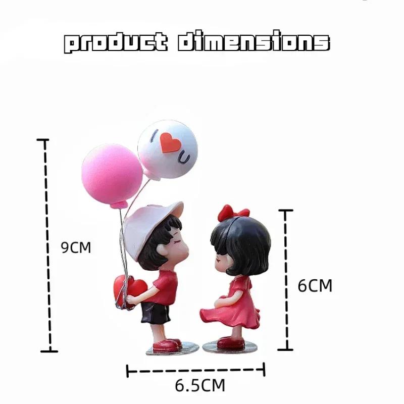 Автоаксессуары Интерьер Женское украшение Милое Креативное Настольное Пара Подарок на День святого Валентина Украшение центральной консоли автомобиля