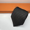 Used HERMES Necktie Fassonn H pattern H weave dark gray 100 silk all over pattern Made in France