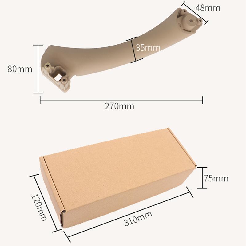2 шт./компл. Внутренняя ручка автомобиля Внутренняя накладка на панель двери Тяговая крышка Отделка Левая Правая для BMW 3 серии E90 E91 2004-2012 Авто