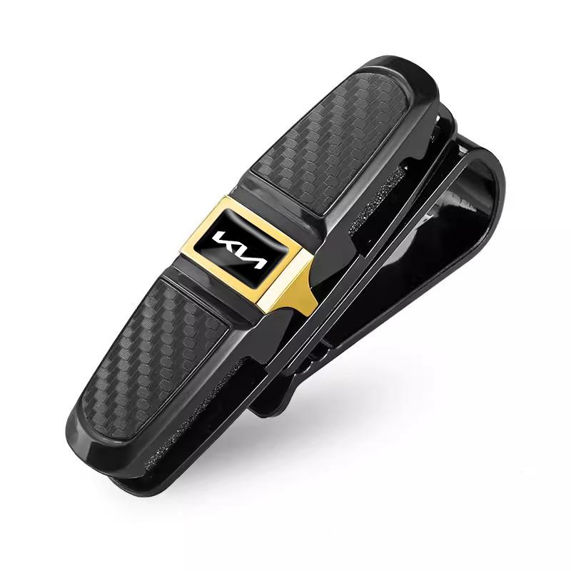 Two-sided Car Glasses Clip Car Visor Storage Bracket For KIA K3 Sportage Carnival K5 Seltos Pegas KX1 EV5 Sonet EV6 K4 EV3 Ceed MP2