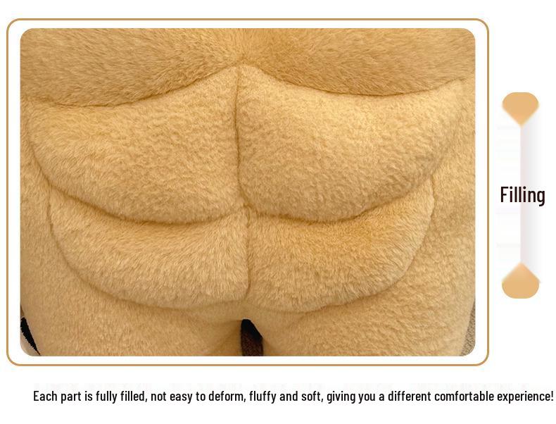 Милая мускулистая плюшевая игрушка-щенок - Креативная и забавная детская кукла