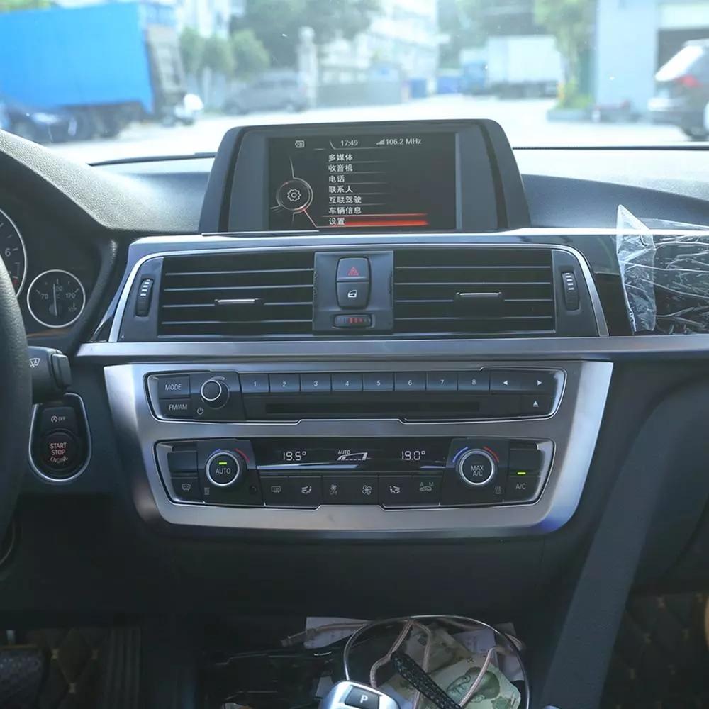 Для BMW 3 4 серии 3GT F30 F32 F34 2013-2018 углеродное волокно салона автомобиля центр управления CD панель рамка крышка наклейка отделка