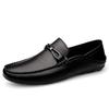 Fashion Mens Shoes Casual Loafers Men Genuine Leather Luxury Brand Mens Slip On Flats Fashion Breathable Driving Shoes High-end Quality