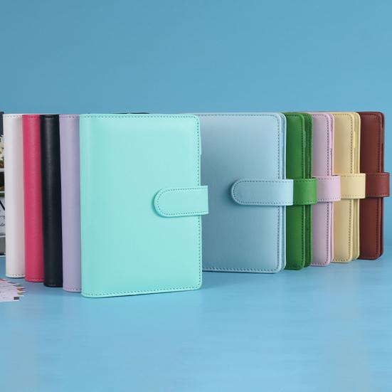 1 Set Budget Book Loose Leaf Multi-use Faux Leather Money Saving Schedule Planner for School