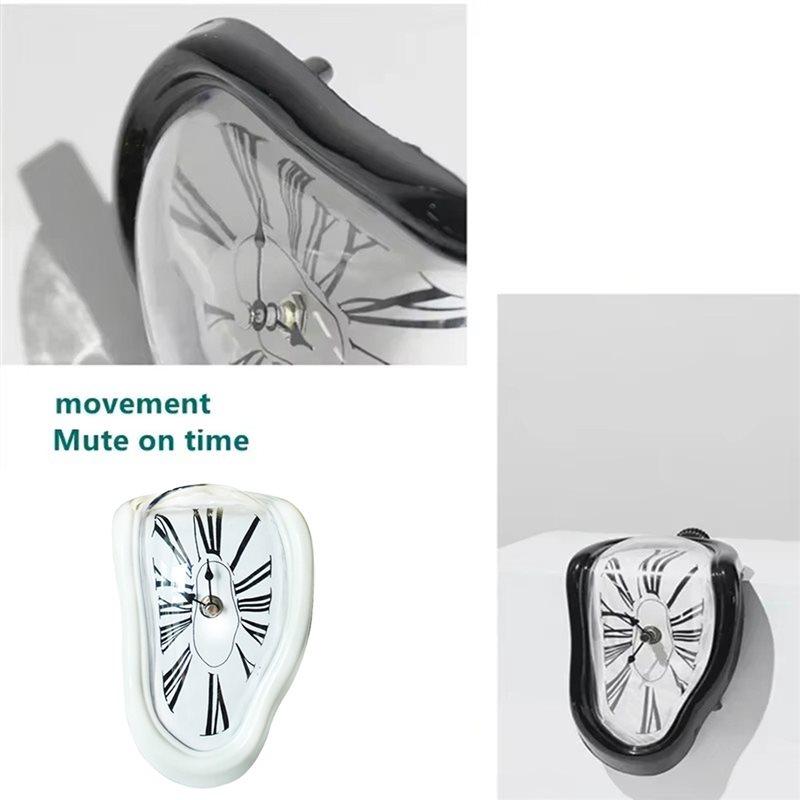 AS60-Twisted Shelf Hanging Surrealist Melted Clock Gift For Decorative Art Inspired Wall Clock Melting Clock For Decorative Shop