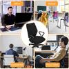 2pcs Office Chair Covers Stretchable, Universal Office Chair Seat Cover, Washable Removable Computer Chairs Cover for Seat Cushion Protectors(Black)