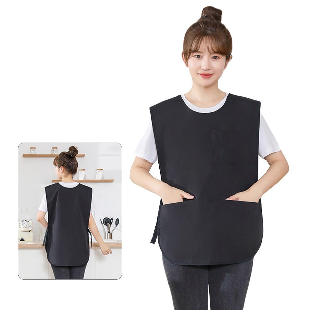 Waterproof Stain-Resistant Apron Nylon Vest Style Breathable Sleeved Apron Multipurpose Clothing Accessories