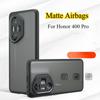 Matte Acrylic PC+TPU Case for Honor 400 Pro 400 Lite Luxury Shockproof Transparent Hard Bumper Cover for Honor400 Pro