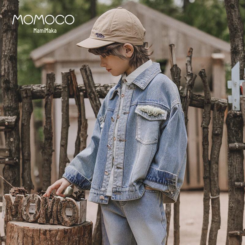 Модная джинсовая куртка для мальчиков Mamimaka