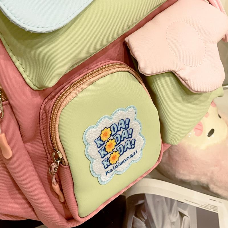 Большая вместимость школьного рюкзака для студента, женский водонепроницаемый рюкзак, контрастный цвет