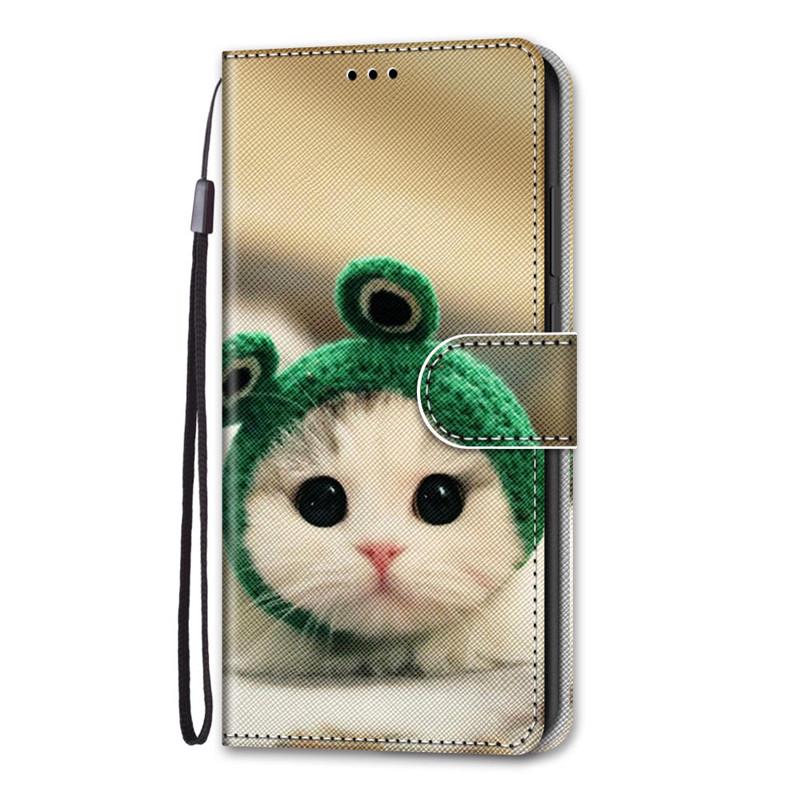 Модный расписной узорный чехол-книжка с ремешком для iPhone Samsung Huawei Honor Xiaomi Redmi OPPO Realme Moto Asus
