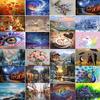 5D DIY Diamond Painting Scenery Series Full Round/Square Diamond Embroidery Animal Cross Stitch Rhinestones Pictures Mosaic Decoratio