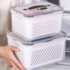 Многофункциональный контейнер для хранения продуктов с съемным дуршлагом для легкого слива и сохранения продуктов в течение длительного времени