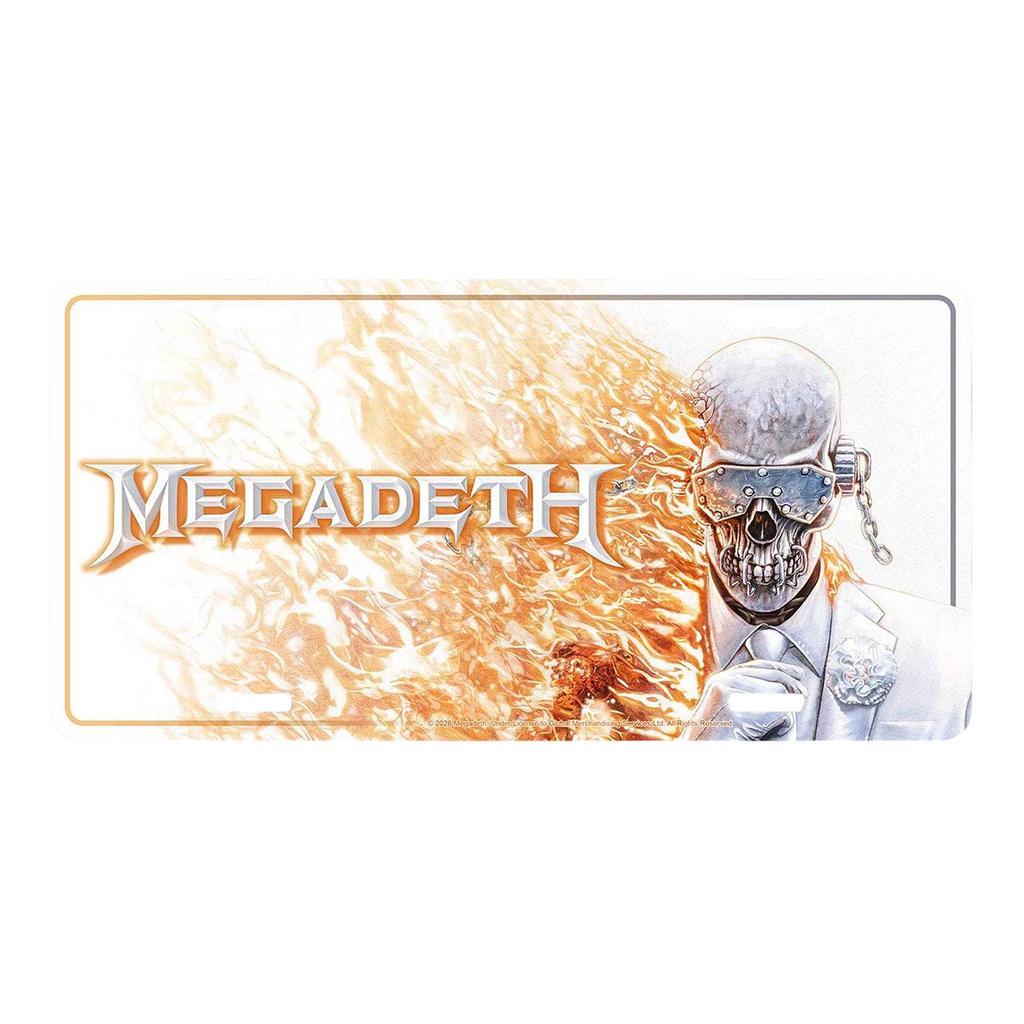Megadeth Logo Number Plate Sign