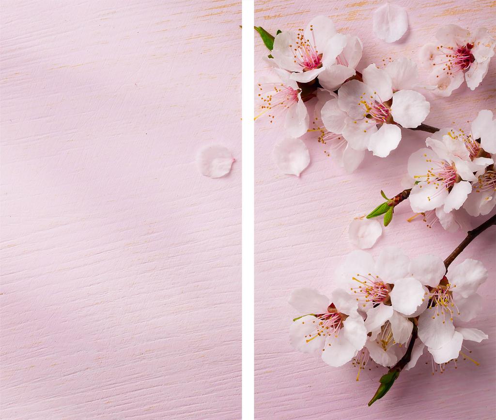 GLASS CUTTING BOARD 2x 30x52 FLOWERS