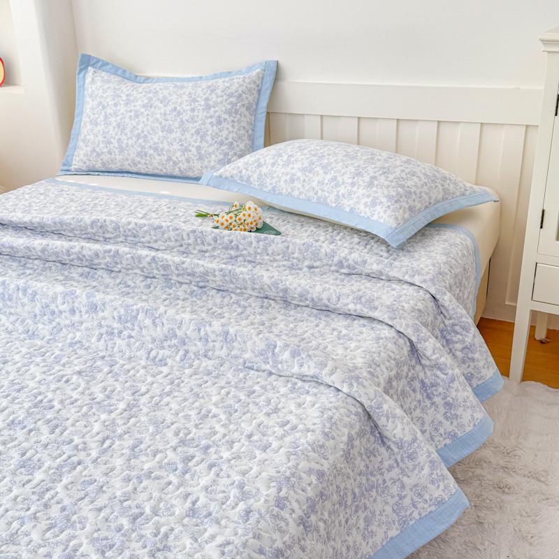 1 шт. Фиолетовый цветок Стеганые покрывала для кровати Толстое лоскутное одеяло Односпальное/Двуспальное/Кингсайз Цветочный стиль Стеганое одеяло Мягкое покрывало